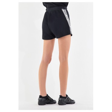 Shorts in felpa leggera elasticizzata con inserti laterali